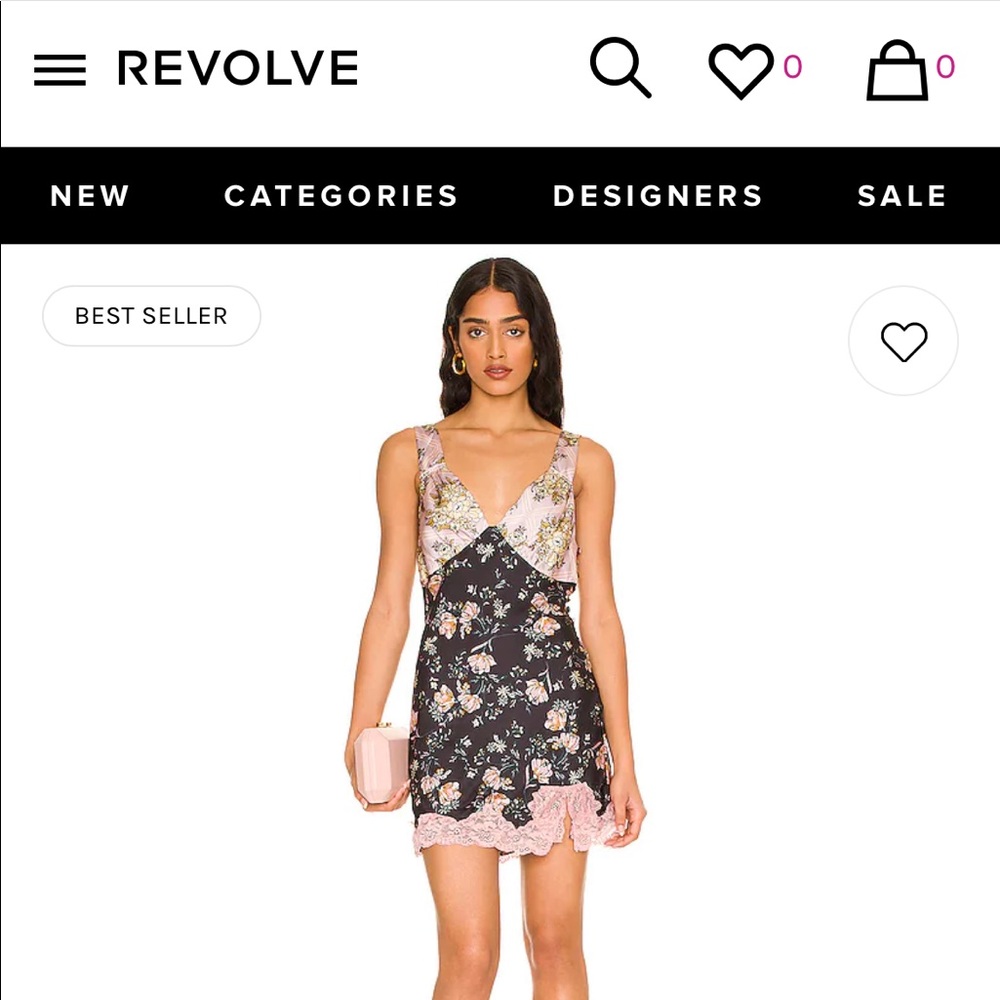 Revolve American Rose Slip Dress